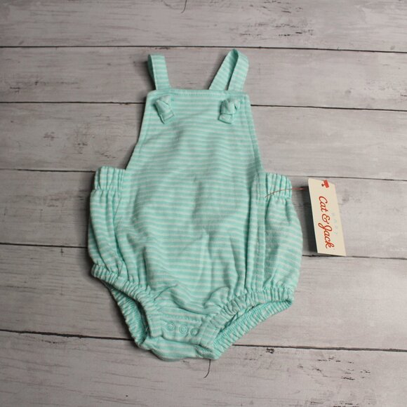 Cat & Jack Baby Unisex Bubble Bib Romper Size 0-3 Months 1 Piece Boy Girl - Picture 1 of 4